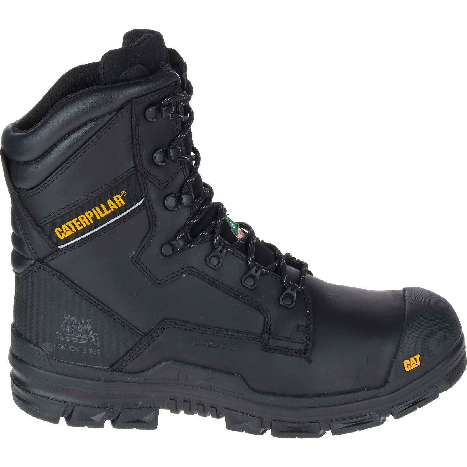 Caterpillar Men's Scaffold Waterproof Tx Csa Nanotoe Work Boots Black CAT-67412